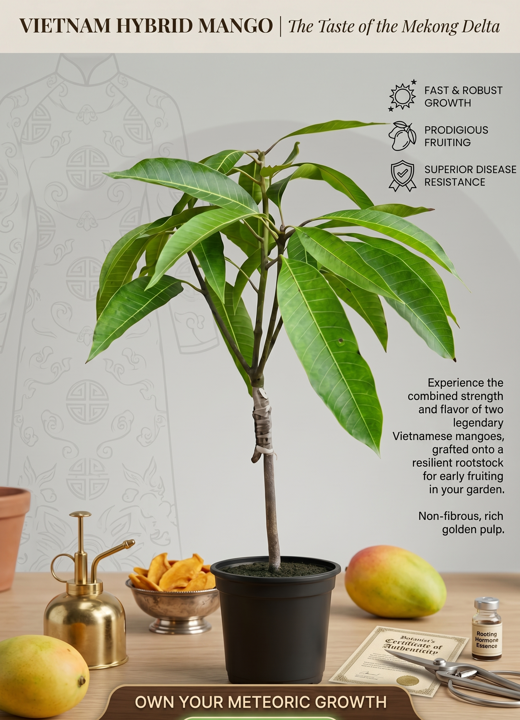 Vietnam Hybrid Mango Plant – Fast Growing, High Yield & Sweet Premium Mango Variety